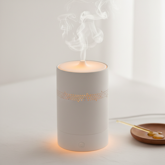 Difusor de aromaterapia cerámico blanco
